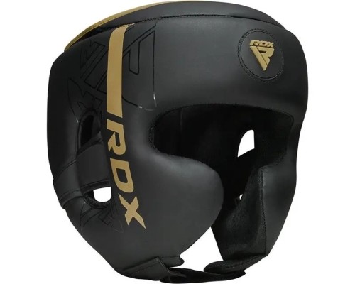 Боксерський шолом RDX F6 KARA Matte Golden L (HGR-F6MGL-L)