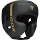 Боксерський шолом RDX F6 KARA Matte Golden L (HGR-F6MGL-L)