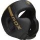 Боксерський шолом RDX F6 KARA Matte Golden L (HGR-F6MGL-L)
