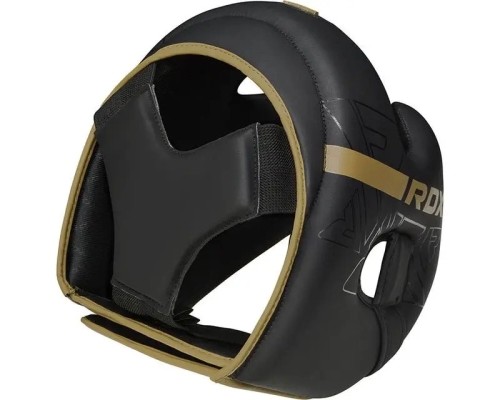 Боксерський шолом RDX F6 KARA Matte Golden L (HGR-F6MGL-L)