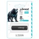 USB флеш накопичувач Wibrand 8GB Grizzly Black USB 2.0 (WI2.0/GR8P3B) 