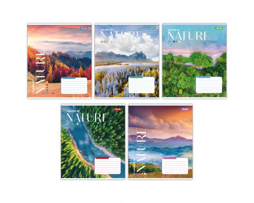 Зошит 1 вересня А5 1В Colors of nature 48 аркушів лінія (767378)