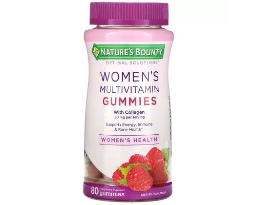 Мультивітамін Nature's Bounty Мультивітаміни для жінок, зі смаком малини, Women's Multivitam (NRT-58188)