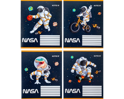 Зошит Kite NASA 12 аркушів, коса лінія (NS24-235)