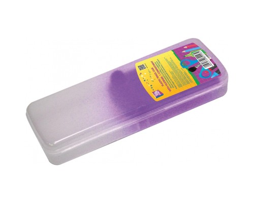 Пенал Cool For School Пластиковий із застібкою Прозорий з бузковим тримачем 8011 (CF85579)