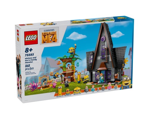 Конструктор LEGO Нікчемний я 4 Родинний маєток Гру й посіпак 868 деталей (75583)