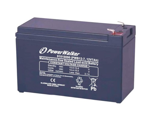 Батарея до ДБЖ PowerWalker 12V 7Ah (PWB12-7) Батарея до ДБЖ PowerWalker 12V 7Ah (PWB12-7)