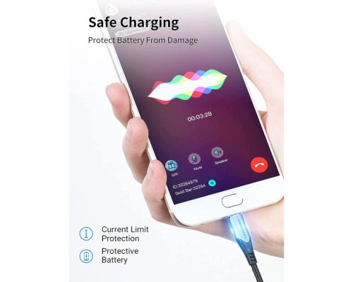 Дата кабель USB 2.0 AM to Micro 5P 0.25m 3.0A (18W) PVC Gray Aluminum Alloy Vention (COAHC)