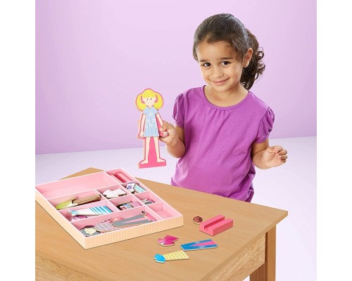 Розвиваюча іграшка Melissa&Doug Магнітна вдягалка середня Еббі і Емма (MD14940)