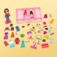 Розвиваюча іграшка Melissa&Doug Магнітна вдягалка середня Еббі і Емма (MD14940)