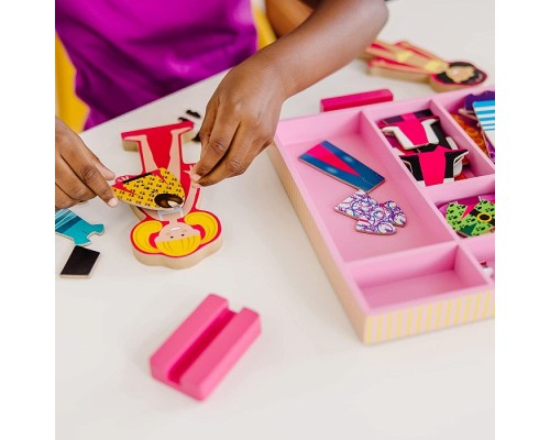 Розвиваюча іграшка Melissa&Doug Магнітна вдягалка середня Еббі і Емма (MD14940)