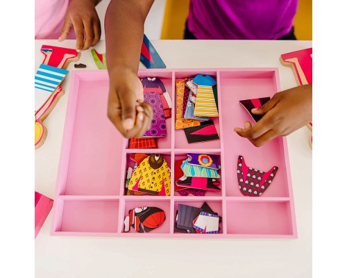Розвиваюча іграшка Melissa&Doug Магнітна вдягалка середня Еббі і Емма (MD14940)