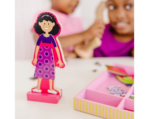 Розвиваюча іграшка Melissa&Doug Магнітна вдягалка середня Еббі і Емма (MD14940)