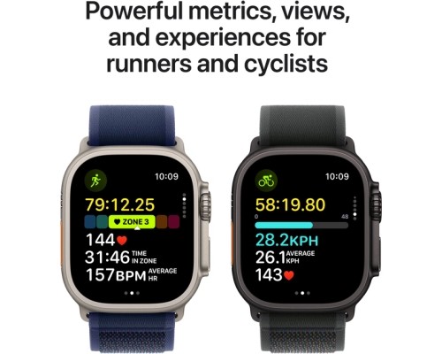 Смарт-годинник Apple Watch Ultra 2 2024 GPS + Cellular 49mm Black Titanium Case with Black Titanium Milanese Loop - L (MX5V3UL/A)