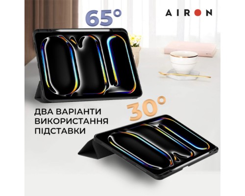 Чохол до планшета AirOn Premium SOFT iPad Pro 13 2024 + Film Black (4822352781129)