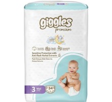 Підгузки Giggles Premium 3 Midi 4-9 кг 34 шт (8680131206896)