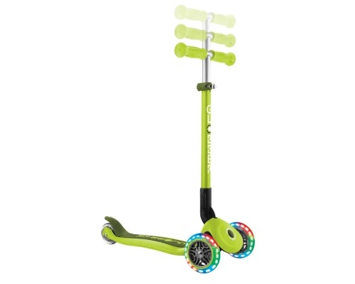 Самокат Globber Primo Foldable Lights колеса з підсвіткою до 50 кг 3+ Зелений (432-106-3)