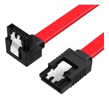 Кабель для передачі даних SATA 3.0 7pin F/F 0.5m L Red Vention (KDDRD)