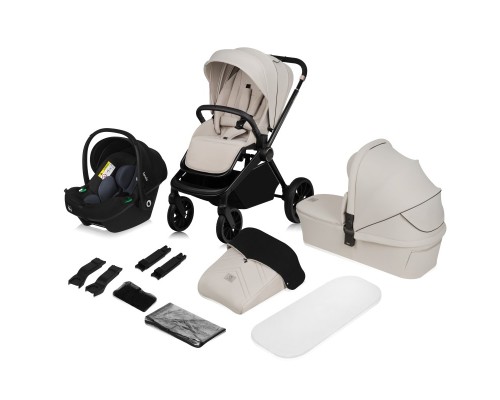 Коляска Lionelo 2 в 1 Mika Plus Beige Sand (LO-MIKA PLUS 2IN1 BEIGE SAND)