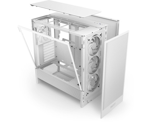 Корпус NZXT H5 Flow RGB Compact All White (CC-H52FW-R1)