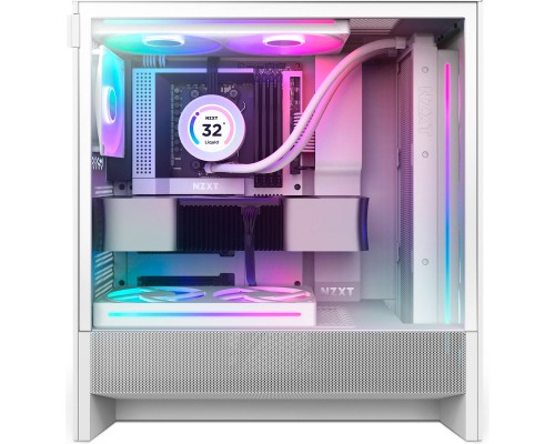 Корпус NZXT H5 Flow RGB Compact All White (CC-H52FW-R1)