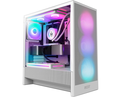 Корпус NZXT H5 Flow RGB Compact All White (CC-H52FW-R1)