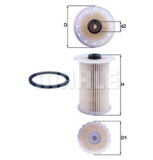 Фільтр паливний Mahle KX229D