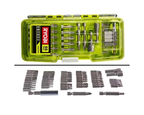 Набір біт Ryobi RAK55DK 55шт, кейс (5132004357)