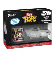 Фігурка Funko Pop набір Bitty Pop! Ride - Хан Соло й Тисячолітній сокіл (83623)