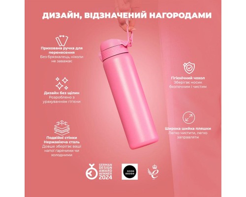 Пляшка для води ION8 OneTouch Vacuum Insulated 920 мл Rose Bloom (I8TS1000ROSEB)