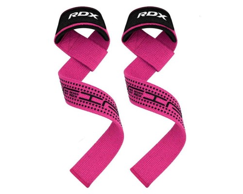 Кистьові лямки RDX S4 Gym Cotton Gel Straps Pink Plus (WAC-S4P+)