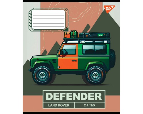 Зошит Yes Off road vehicle А5 36 аркушів клітинка (767335)