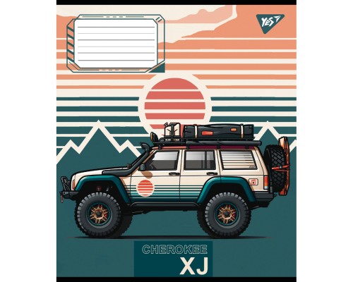 Зошит Yes Off road vehicle А5 36 аркушів клітинка (767335)