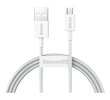 Дата кабель USB 2.0 AM to Micro 5P 2.0m Superior Fast Charging 2A white Baseus (CAMYS-A02)
