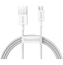Дата кабель USB 2.0 AM to Micro 5P 2.0m Superior Fast Charging 2A white Baseus (CAMYS-A02)
