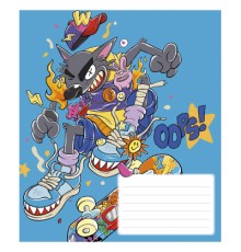 Зошит Школярик Oops 12 аркушів лінія (012-3261L)