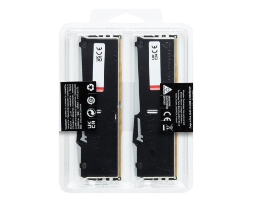 Модуль пам'яті для комп'ютера DDR5 64GB (2x32GB) 5200 MHz Beast RGB EXPO Black Kingston Fury (ex.HyperX) (KF552C40BB2AK2-64)