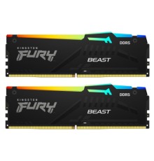 Модуль пам'яті для комп'ютера DDR5 64GB (2x32GB) 5200 MHz Beast RGB EXPO Black Kingston Fury (ex.HyperX) (KF552C40BB2AK2-64)