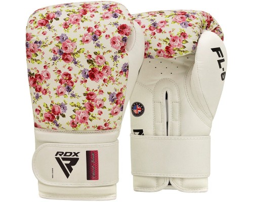 Боксерські рукавички RDX FL-6 White 12 унцій (BGR-FL6W-12oz)