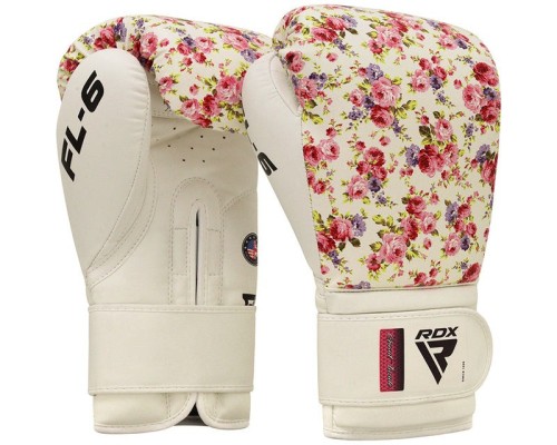 Боксерські рукавички RDX FL-6 White 12 унцій (BGR-FL6W-12oz)