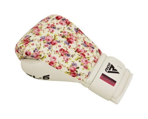 Боксерські рукавички RDX FL-6 White 12 унцій (BGR-FL6W-12oz)
