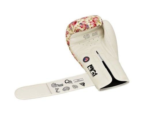Боксерські рукавички RDX FL-6 White 12 унцій (BGR-FL6W-12oz)