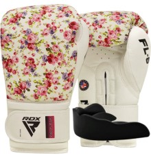 Боксерські рукавички RDX FL-6 White 12 унцій (BGR-FL6W-12oz)