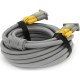 Кабель мультимедійний VGA M to VGA M 5.0m 1080P grey-yellow Merlion (YT-VGA(M)/(M)3+6GR-5m)