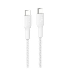 Дата кабель USB-C to USB-C 1.0m 240W white Belkin (CAB025HQ1MWH)