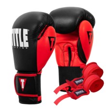 Боксерські рукавички Title Boxing Dynamic Strike Black/Red 16 oz (XDBG 16 BK/RD)