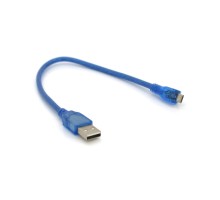 Дата кабель USB 2.0 AM to Micro 5P 0.3m blue Voltronic (YT-AM/Mc-0.3B/05425)