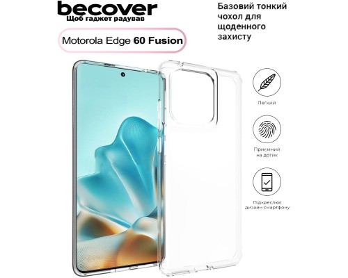 Чохол до мобільного телефона BeCover Motorola Edge 60 Fusion Transparent (713773)