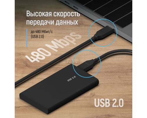 Дата кабель USB 2.0 AM/AM 1.0m black ColorWay (CW-CBUU071-BK)