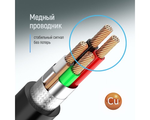 Дата кабель USB 2.0 AM/AM 1.0m black ColorWay (CW-CBUU071-BK)